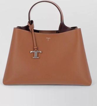 Tod's leather tote bag top handle strap
