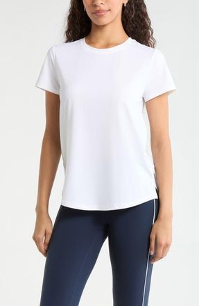 Zella Rally Mesh T-Shirt in White at Nordstrom, Size Xx-Large