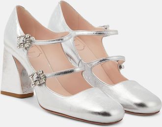 Roger Vivier Babies Mini Tres Vivier leather pumps