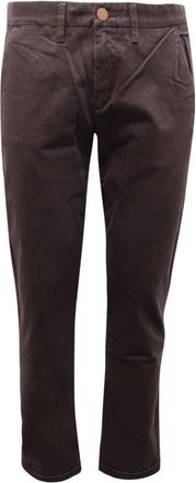 Sun 68 Chinos, male, Brown, W30, Heavy Cotton Trousers Carbon Model