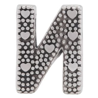 Pandora Letter N Silver Charm