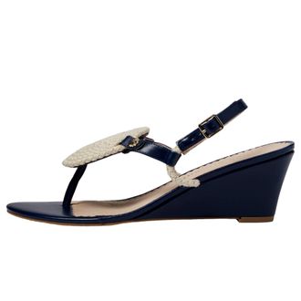 Jack Rogers Reef Wedge Midnight / Ivory 113231WG01-4MIJ Womens