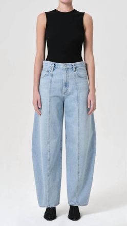 A Gold E Kristen High Rise Center Panel Seams Jeans In Exposure