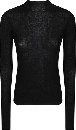 Pinko Round-neck Truien - Dames - Ronde hals truien - Zwart - S - Truien & Vesten