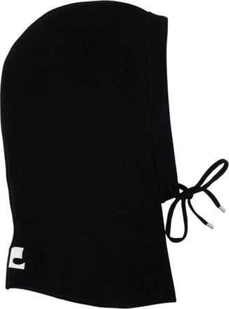 Courr&egrave;ges Balaclava in lana Merino - - Accessories - Donna - Nero - ONE SIZE