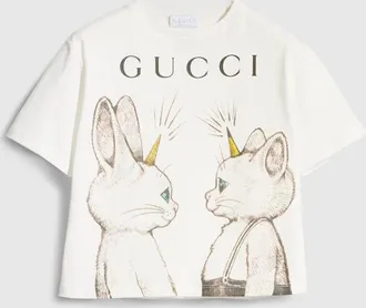 Gucci Kids - Cotton T-shirt With Print, White