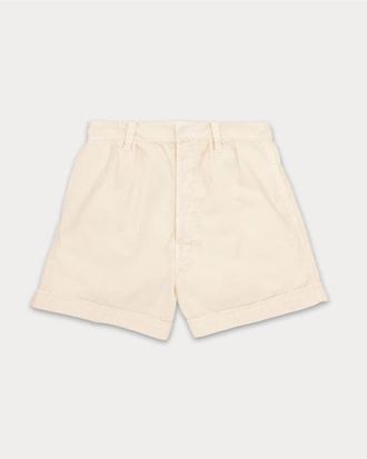 Fortela Bedford Cotton Bermuda Shorts in Cream at Nordstrom, Size 35 Eu
