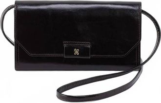 Hobo Womens Romy Wallet Crossbody Bag In Black