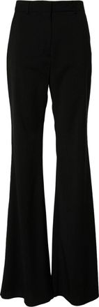 Sportmax Hangar bootcut tailored trousers - women - Virgin Wool - 40 - Black