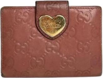 Gucci Pre-owned Canvas Portemonnee - Dames - Vintage Accessoires - Roze - ONE Size - Vintage