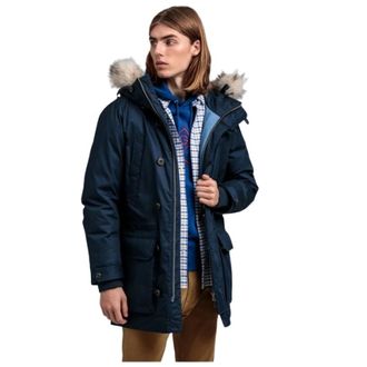 GANT Heren, Mantels, Blauw, Maat: 3XL Leer