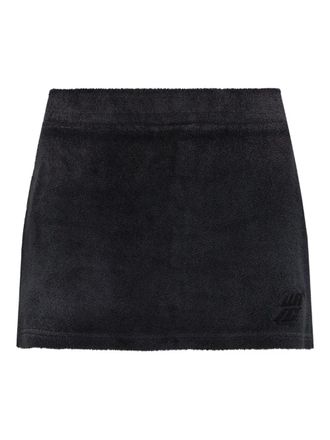 Alexander Wang embroidered cotton mini skirt - Black