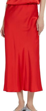 ottod'Ame Viscose Fluid Long Skirt in Red at Nordstrom, Size 46