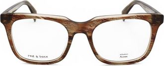 Rag & Bone Mens Brown Rectangular Eyeglass Frames RNB7064/G