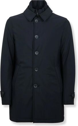 Herno Trenchcoat in Washington - Heren - Mantel - Blauw - 4XL - Polyester - Jassen
