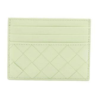 Bottega Veneta Wallets & Cardholders, female, Green, Size: ONE SIZE Intrecciato Card Holder