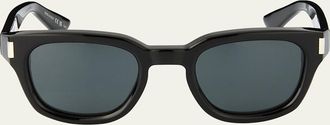 Saint Laurent Mens Sl 838-005 Acetate Square Sunglasses