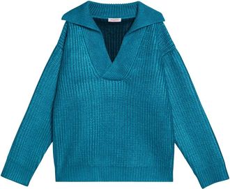 Valentino Garavani V-neck Knitwear - male - Valentino Garavani - V-neck Knitwear - Blue - S - Knitwear