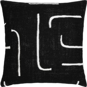 Elaine Smith Instinct Indoor & Outdoor Woven Accent Pillow in Ebony at Nordstrom, Size 20X20