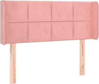 vidaXL Cabecero Con Led De Terciopelo Rosa 103x16x78/88 Cm Vidaxl