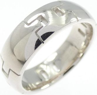 Herm&egrave;s White Gold White Gold (18K) Band Ring (Pre-Owned)