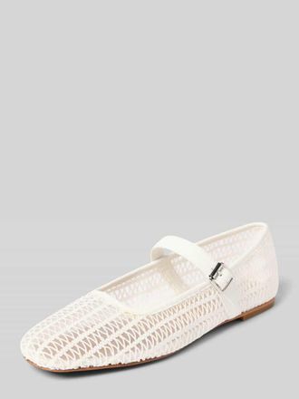 Inuovo Ballerinas in semitransparentem Design in Weiss, Gr&ouml;&szlig;e 39