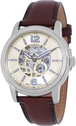 Fossil Heritage Automatic Cream Dial Mens Watch ME3264