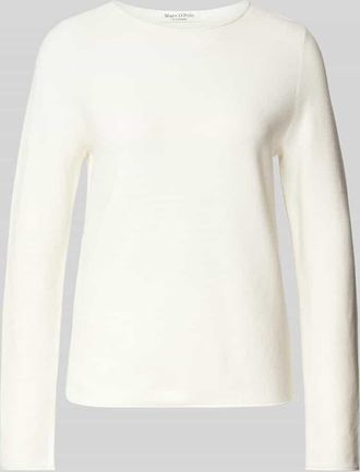 Marc O'Polo Regular Fit Strickpullover aus weicher Baumwolle in Weiss, Gr&ouml;&szlig;e M