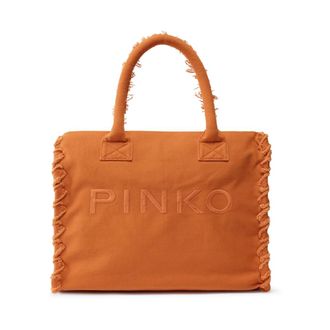 Pinko Tote Bags, female, Orange, Size: ONE SIZE Handbags