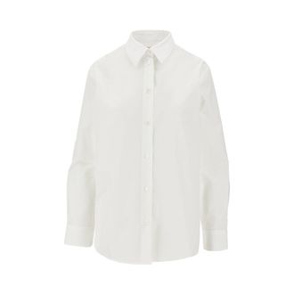 Burberry Poplin shirt with EKD embroidery Woman 10