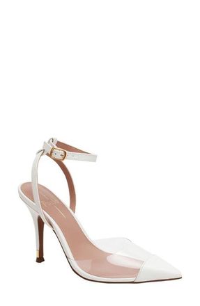 Linea Paolo Yuki Pointed Toe Pump in Clear/eggshell at Nordstrom, Size 8.5