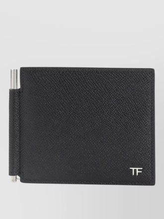 Tom Ford textured finish compact leather cardholder wallet