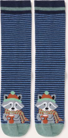 Fat Face FatFace Blue Racoon Socks