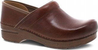 Dansko Womens Professional Full Grain Clog In Saddle