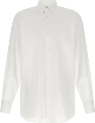 Dries Van Noten White Cotton Mens Blouse