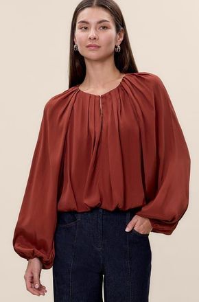 Rebecca Taylor Lillith Bubble Top in Aberdeen at Nordstrom, Size X-Large