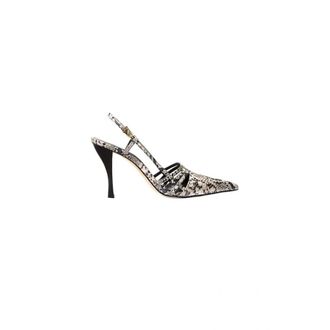 Michael Kors Schoenen, Dames, Beige, 37 EU, Leer, Haisley Slingback Pump