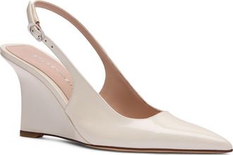 Stuart Weitzman Vinnie Slingback Wedge 85 in Linen at Nordstrom, Size 8.5