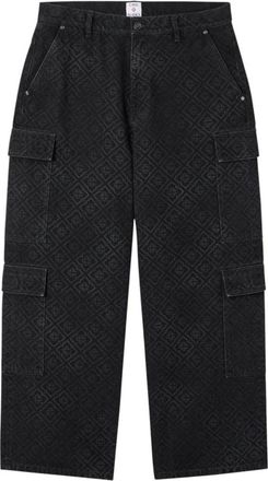 Casablanca Monogram Denim Jeans - Heren - Loose Fit Jeans - Zwart - M - Denim - Jeans
