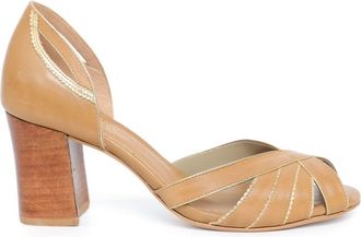 Sarah Chofakian Pumps Peep Toe Armchair 55mm - Toni neutri