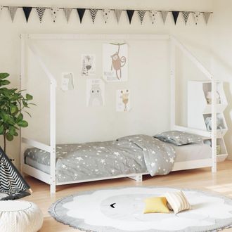 vidaXL Vidaxl - Estructura De Cama Para Ni&ntilde;os Madera De Pino Blanco 80x200 Cm