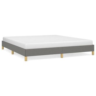 Berkfield Home Bed Frame Dark Grey 180x200 cm Super King Fabric