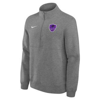 Nike Mens College (Prairie View A&M University Club Fleece 1/4-Zip Top in Grey | M34407PVUN25-DHR