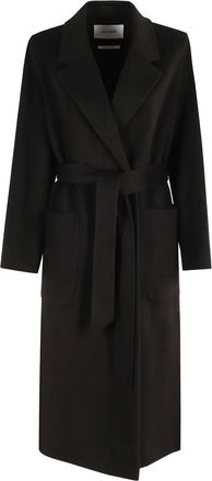 IVY OAK Trench con cintura - Nero