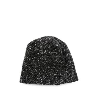 Maison Michel Sequin-embellished Logo-plaque Beanie Hat