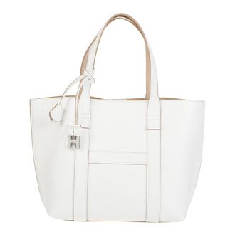 Hogan Tote Bags, female, White, Size: ONE SIZE Small Script Shopping Bag