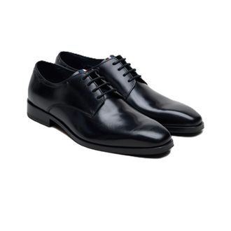 Ben Sherman Kenton Leather Mens Black Lace-Up Shoes - Size UK 11