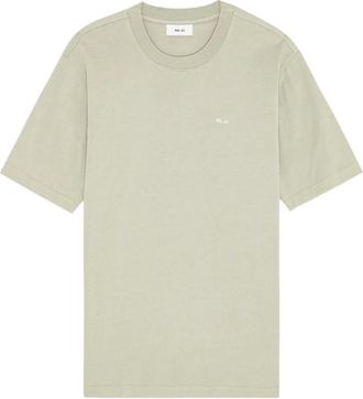 Nn.07 Adam logo-embroidered T-shirt - men - Pima Cotton - M - Green