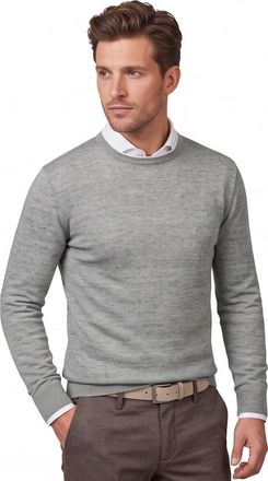 Gentiluomo trui groen gem&ecirc;leerd regular fit