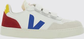 Veja Sneakers V-90 da bambino in pelle organica con chiusura a strappo